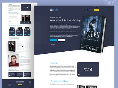 Book Online Store Landing Page book book online store landing page bookstore landing page uiux web web ui