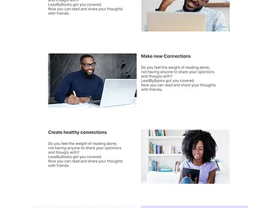 BookClub Landing Page design design landing page product design ui
