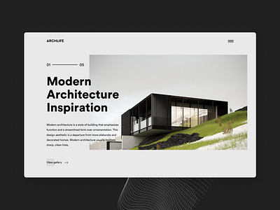 Architecture Inspiration Website agency animation architect architecture clean concept creative dark design interior minimal property real state ui ux website