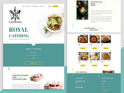 Stunning Design For A Catering Website catering design figma foodweb landingpage ui ux website