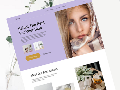 Skincare Shop Website app design beauty clinic beauty clinic landing page beauty landing page beauty product website beauty treatment landing page body soap online store web branding cosmetics ecommerce website design illustration ios app logo mobile app skincare website ui ux website website for cosmetics ecommerce