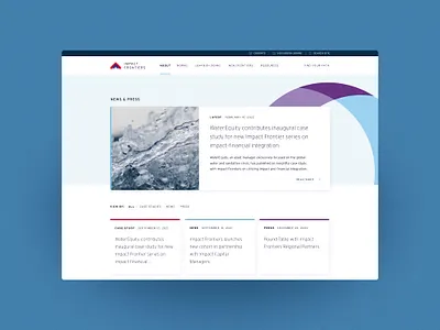 Impact Frontiers - Nonprofit Website Design design design agency nonprofit web design web design agency web development