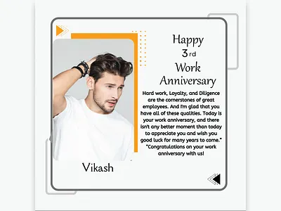 Work Anniversary branding design illustration new poster project template work workanniversary