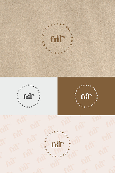 Fril craft logo logo design organic