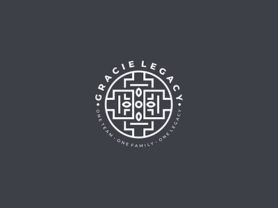 Gracie Legacy circle design graphic design logo minimal modern retro