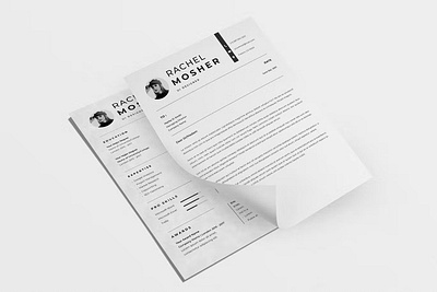 Free CV Resume Template clean cover letter cv design cv resume cv resume template cv template design doc e learning ecommerceweb education platform illustration modern design online course website resume resume design resume template student study website design