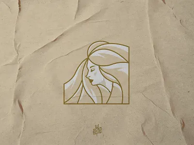 Pretty Woman Hair Logo beauty character girl graphic design hair lady logo logotype pretty woman