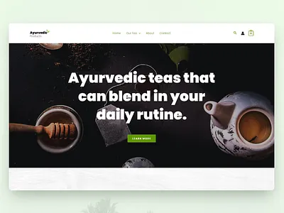 Ayurvedic Tea Woocommerce Web Design ayurveda ayurvedic ayurvedic tea coffee ecommerce herbal natural organic store tea tea leaf woocommerce