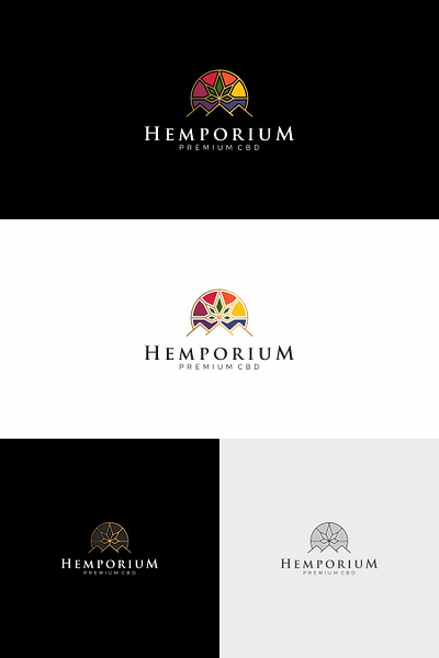 Hemporium cbd graphic design hemporium logo logo design