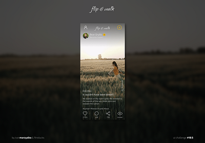 Flip & Walk app design ui ux