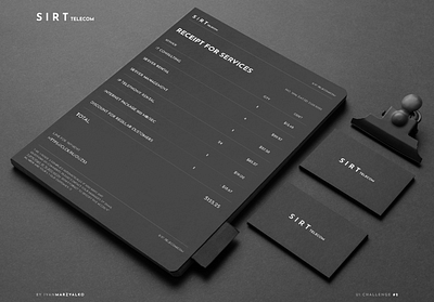 Service Receipt branding design logo typography ui