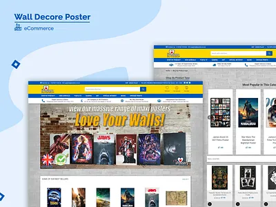 Wall Decor Website branding ecommerce ecommerce website ecommerce website design ecommerce website development graphic design logo ui