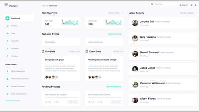 Planistry – Task Management Dashboard UI ✨ cleanui dashboard designinspiration minimaldesign productivity projectmanagement saas taskmanagement ui uiux ux uxdesign webapp