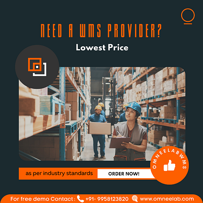 Enjoy our seamless WMS Solutions by OmneelabWMS branding graphic design ui