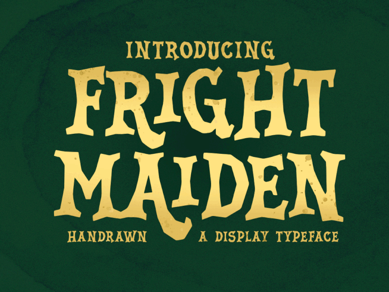 Fright Maiden - Horror Font film font freebies