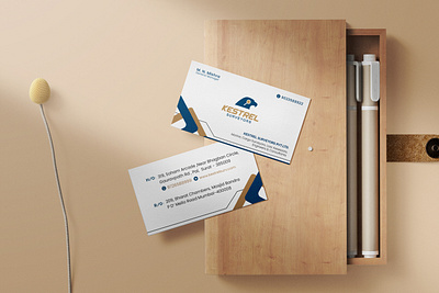 Business Card designed for Kestrel Surveyors ads branding business card design graphic design india instagram post logo social media marketing visitng card