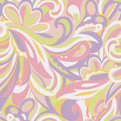 Ванильное ретро. Бесшовный паттерн 60 е годы graphic design packaging psychedelic retro seamless pattern textile design