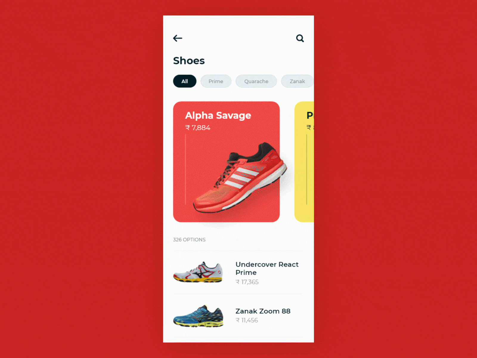 GETGEARS - E Commerce App UI app business buy cart check out design design system e commerce mobile application nike online purchase select sell shoe ui uiux user interface visual design