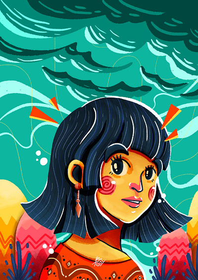 Love at First Sight character colorful design graphic design illustration portrait