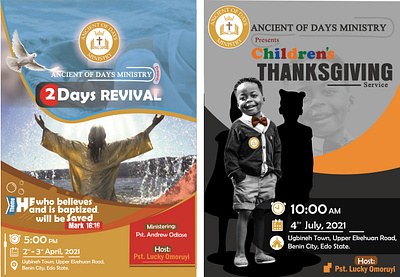 Poster designs adm ancient of days ministry banner design church flyers church posters design downsign event flyer flyer design poster design sam omo