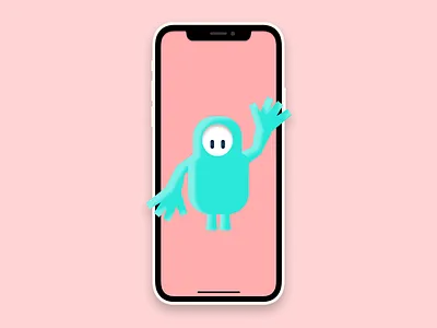 A fall guy 2d illustration art artwork character design color creative design designer digital art figma figma design figma designer figmadesign freelancer illustration illustrations