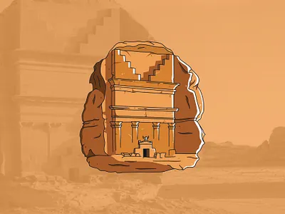 Al-Ula Landmarks al ula landmarks alula arabia design flat graphic design icons illustration illustrator landmarks saudi vector