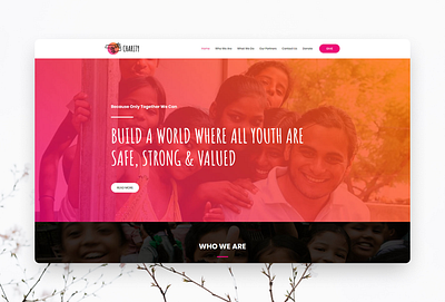 Charity Web Design charity donate donation helping need ngo nonprofit volunteer