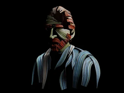 My Interpretation of "Self-Portrait" 3d cinema4d colors illustration minimal