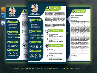 Resume + Cover Letter Template template