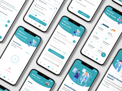 drd doctors online • Medical app app case study development doctor health medical app mobile telehealth ui ux video call