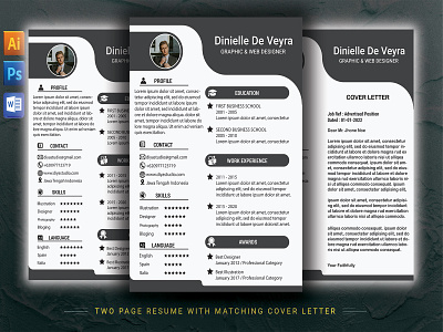 Resume + Cover Letter Template template