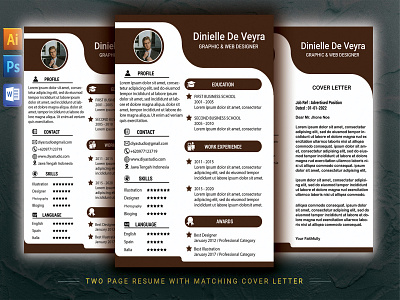 Resume + Cover Letter Template template