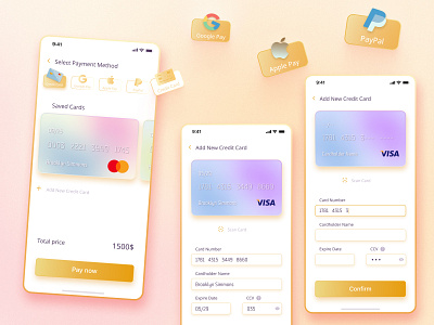 Credit Card Checkout adobe illustrator app card checkout credit card checkout dailyui design figma light screen sweet ui web