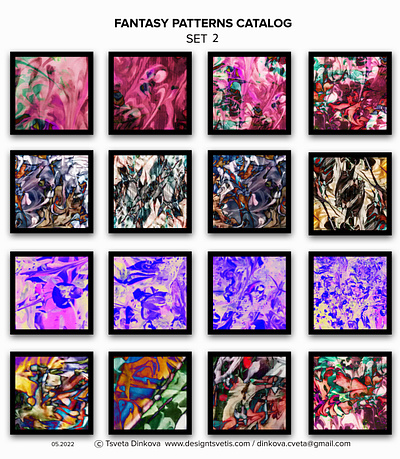 Abstract Paintings/Pieces/ Pattern Catalog Set 1 abstract paintings patterns catalog set 2