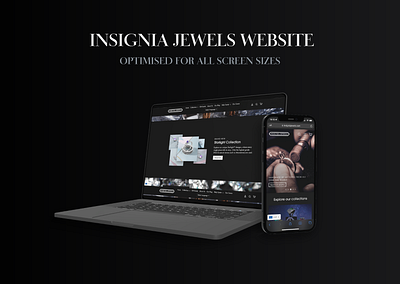 Insignia Jewels | Website branding business design illustration logo mockup typography ui ux vector