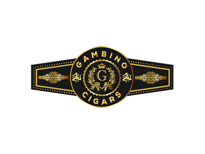 Gambino Cigar branding cigarlabel design graphic design logo