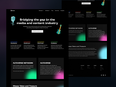 Altoverse Landing Page blockchain crypto landing page web 3