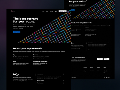 Alto Wallet blockchain crypto landing page web 3