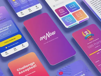 Moshiach App app design branding challenge gameify jewish moshiach ui uiux