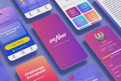 Moshiach App app design branding challenge gameify jewish moshiach ui uiux