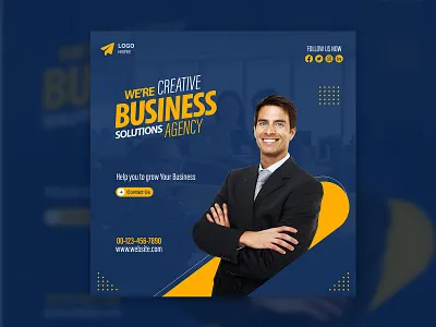 Corporate Agency banner design, Print design. banner branding corporate creative graphic design marketing minimal