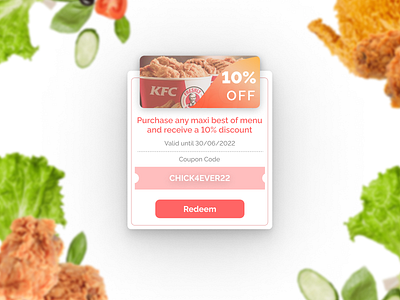 #DailyUI Day 61: Redeem Coupon graphic design ui ux