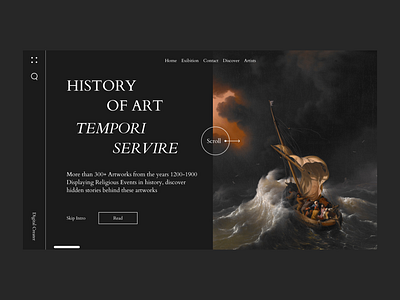 Art Gallery 2.0 art art gallery art website clean design gallery gallery website landing page minimalism minimalistic design typography ui uiux ux web design website design