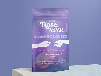 Cosmic Lovers - Gummy Pouch Design graphic design illustration logo print design typography