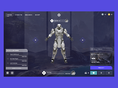 Ascendants - Gaming UI design gaming ui