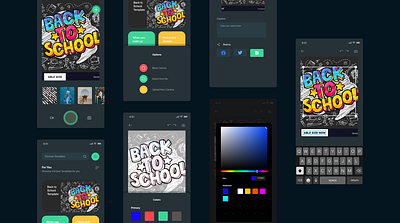 Image Editing App design ui visual design
