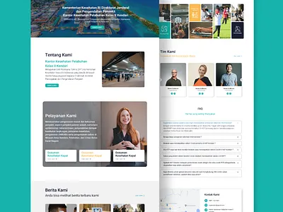 Web Design - Port Health Office government landingpage ui webdesign
