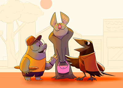 Chit chat children book illustration illustration