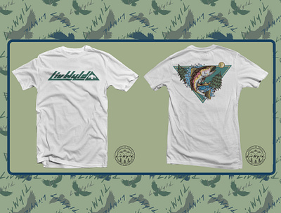 Liv Wyld Illustrated Fish T-shirt Design branding design graphic design illustration vector