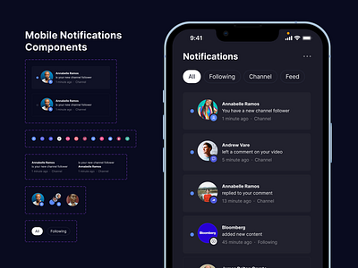 Custom Mobile Notification design ui ux